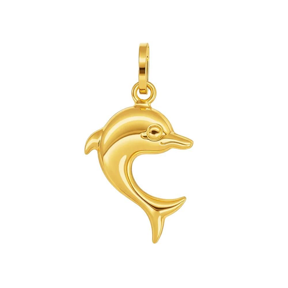 Ciondolo Delfino in Oro Giallo 18 Kt
