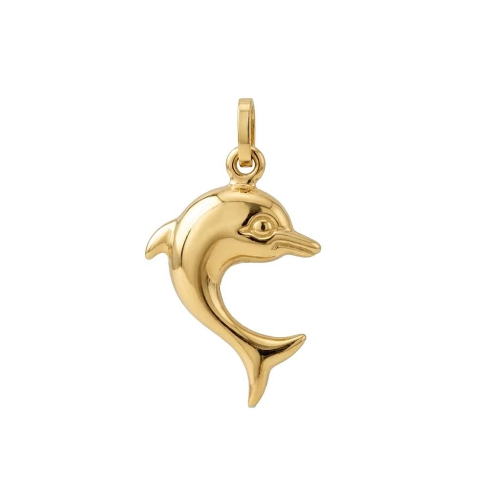 Ciondolo Delfino in Oro Giallo 18 Kt