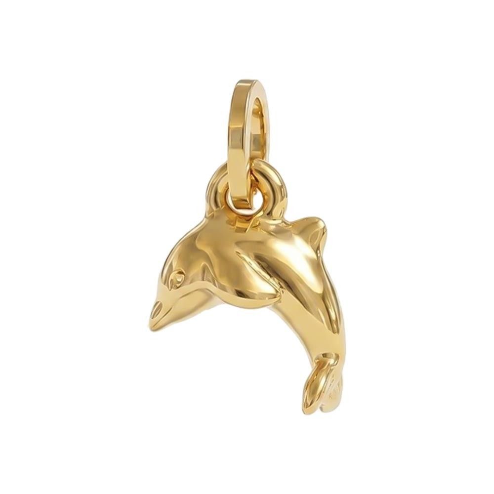 Ciondolo Delfino in Oro Giallo 18 Kt