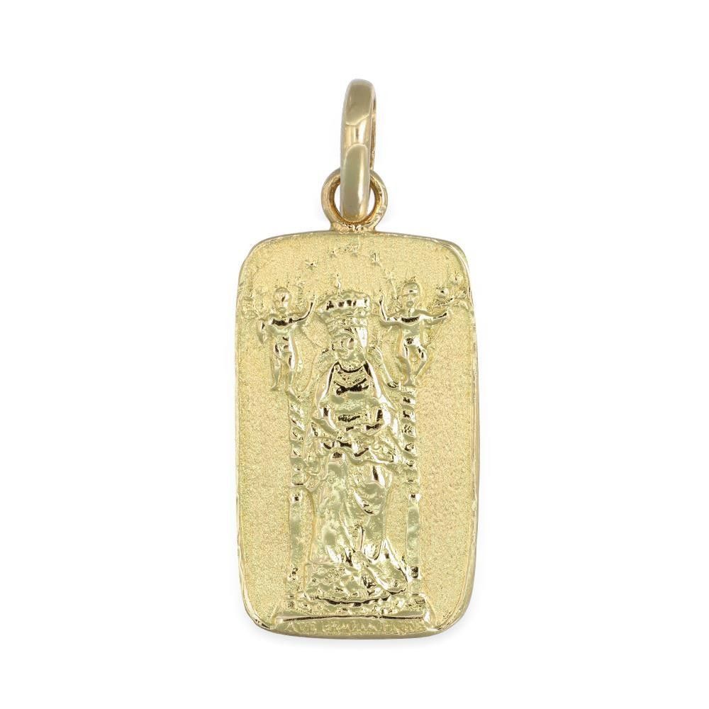 Ciondolo Madonna in Oro Giallo 18 Kt