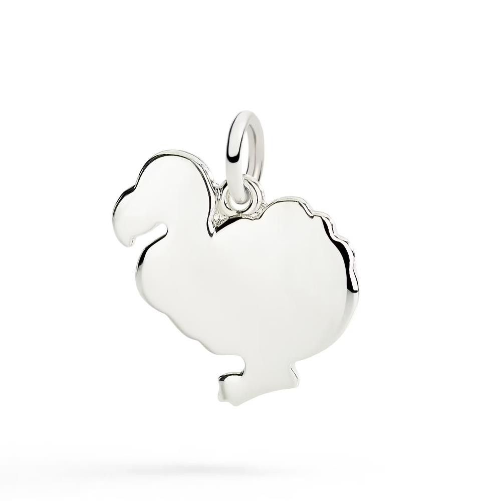 Ciondolo Dodo In Argento Sterling Modello Grande
