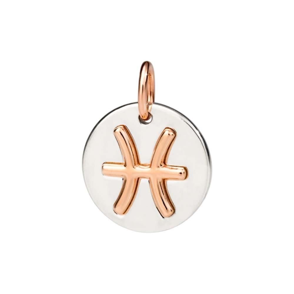 Charm dello zodiaco pesci scintillante main image 1