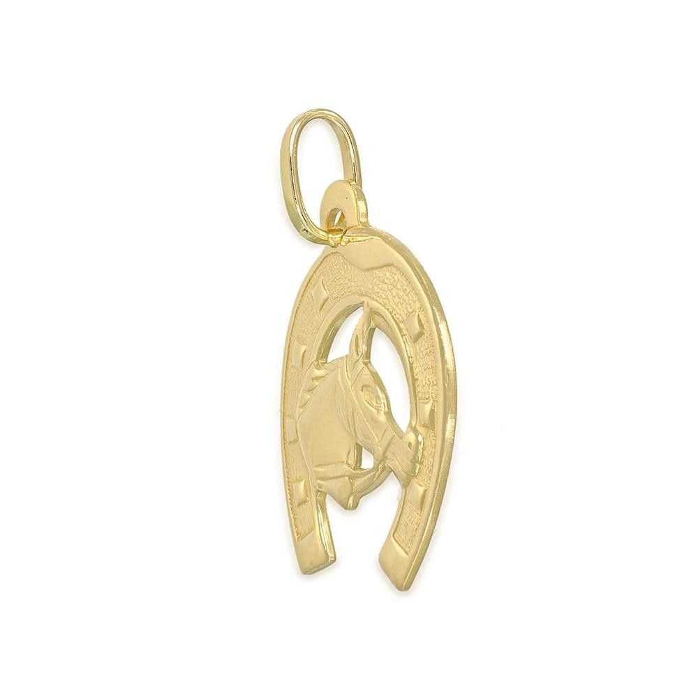 Ciondolo Ferro di Cavallo in Oro Giallo 18 Kt