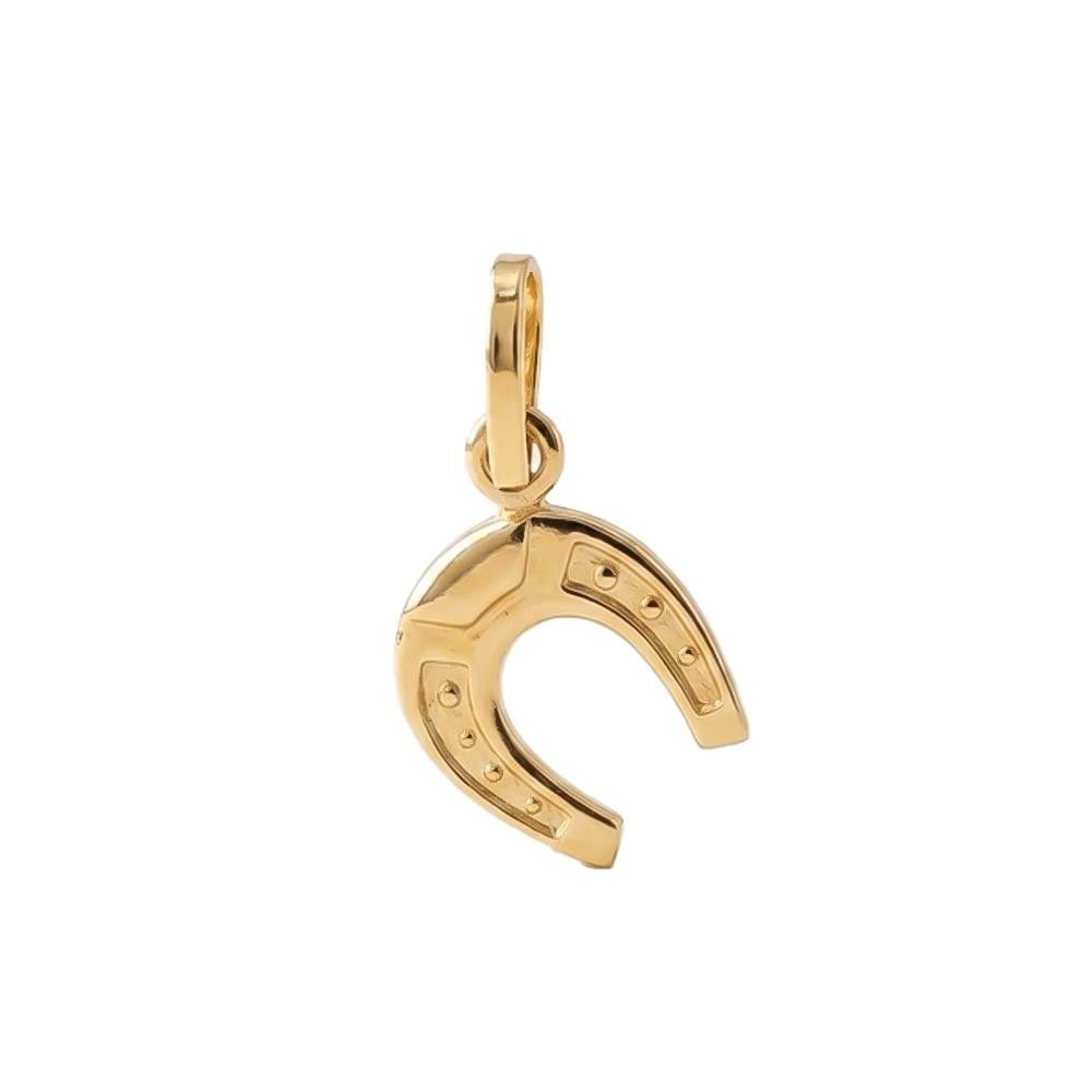 Ciondolo Ferro di Cavallo Piccolo in Oro Giallo 18 Kt