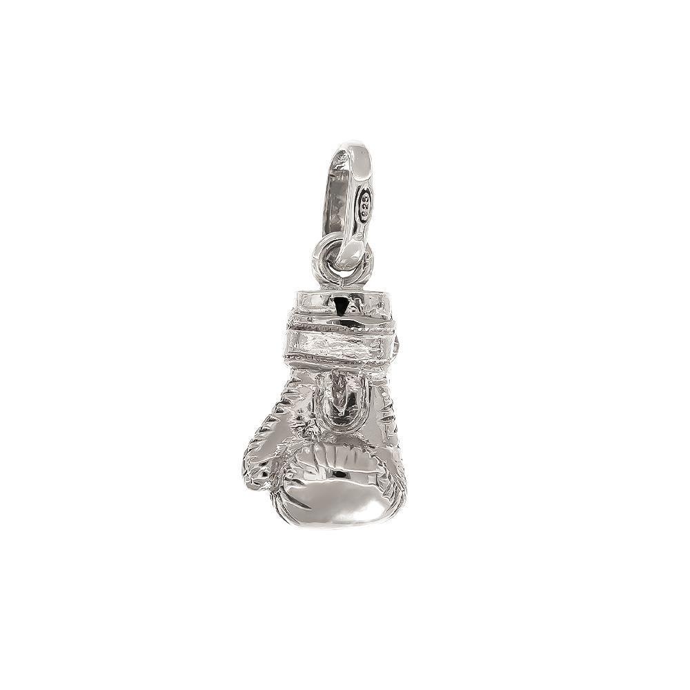 Ciondolo Guanto da Boxe in Oro Bianco 18 Kt
