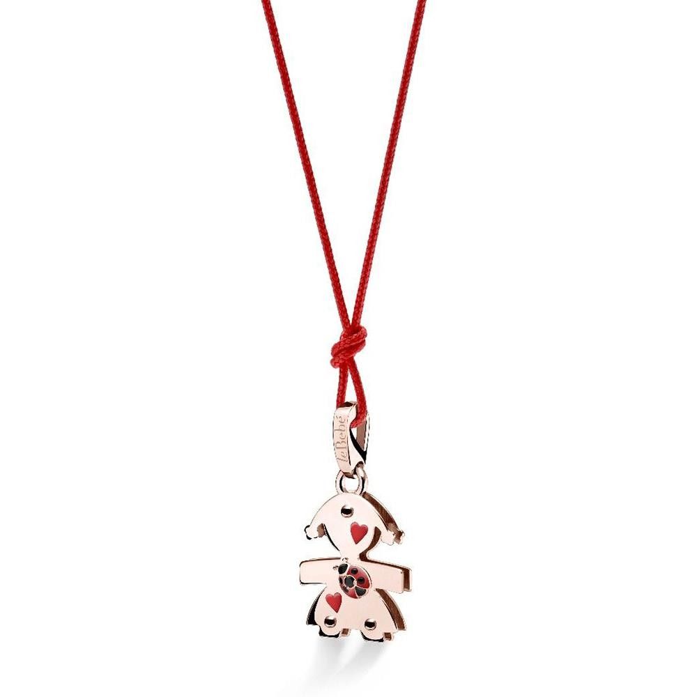 Ciondolo Le Bebè “Lovely“ Bimba Coccinella In Oro Rosa