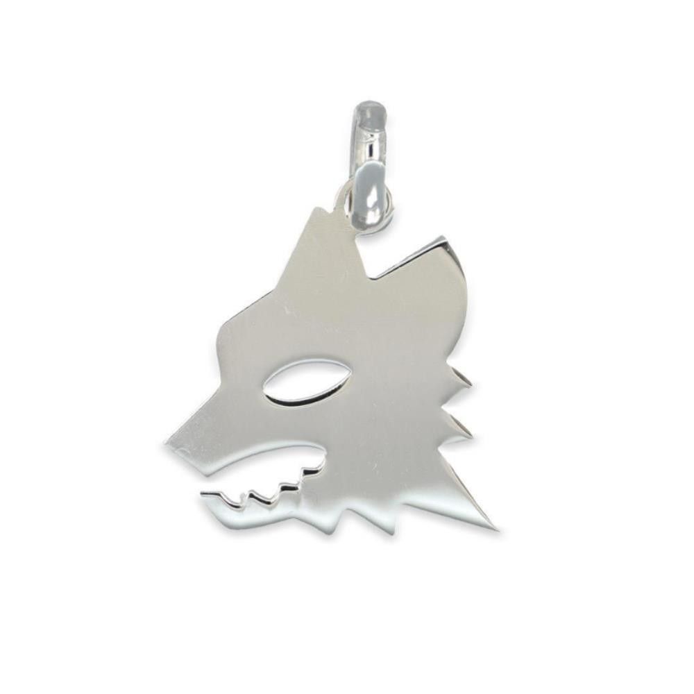 Ciondolo Lupa in Oro Bianco 18 Kt