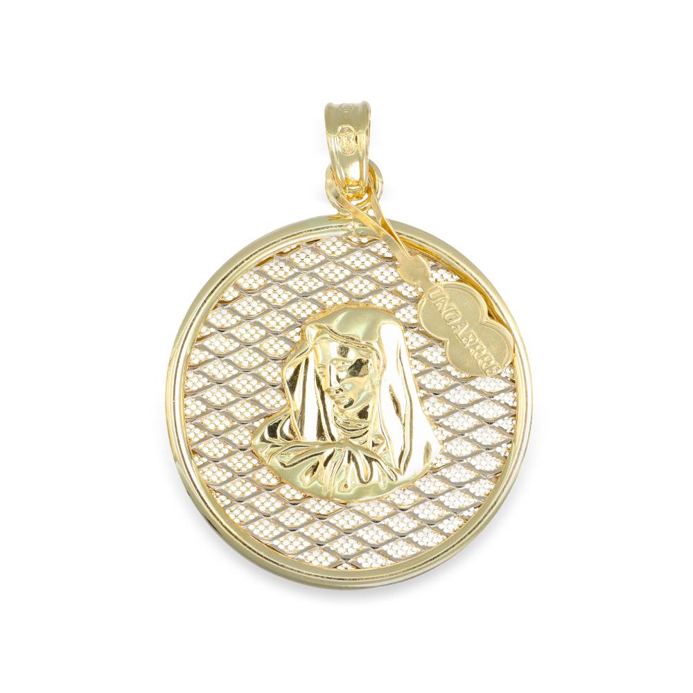Ciondolo Madonna in Oro Giallo 18 Kt