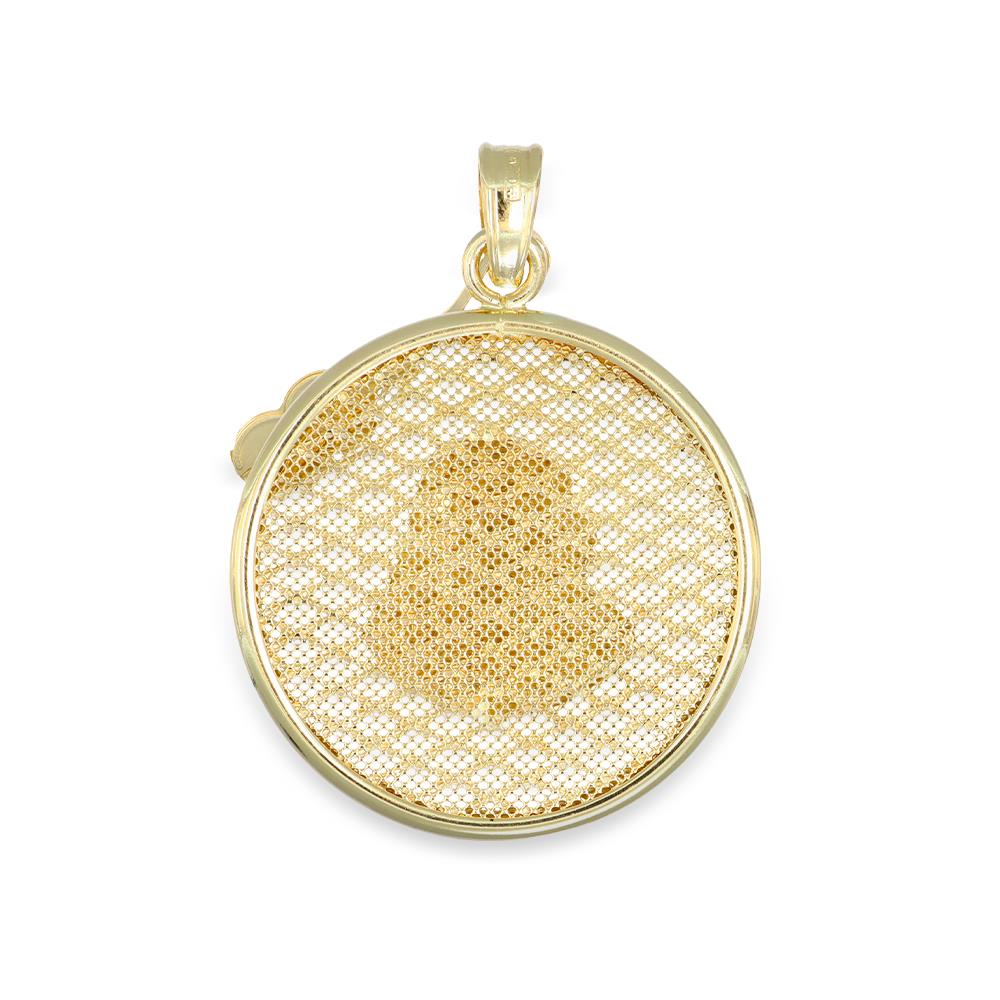 Ciondolo Madonna in Oro Giallo 18 Kt