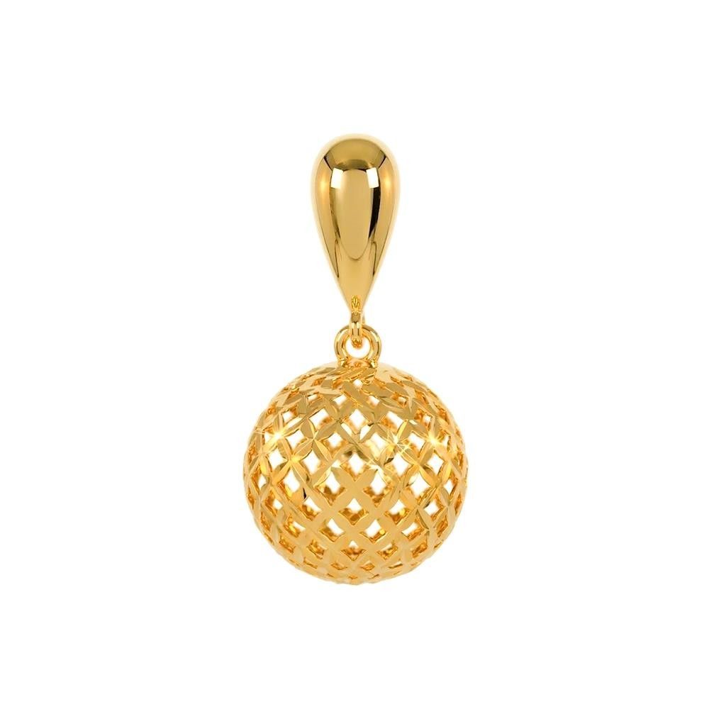 Ciondolo Pallina in Oro Giallo 18 Kt