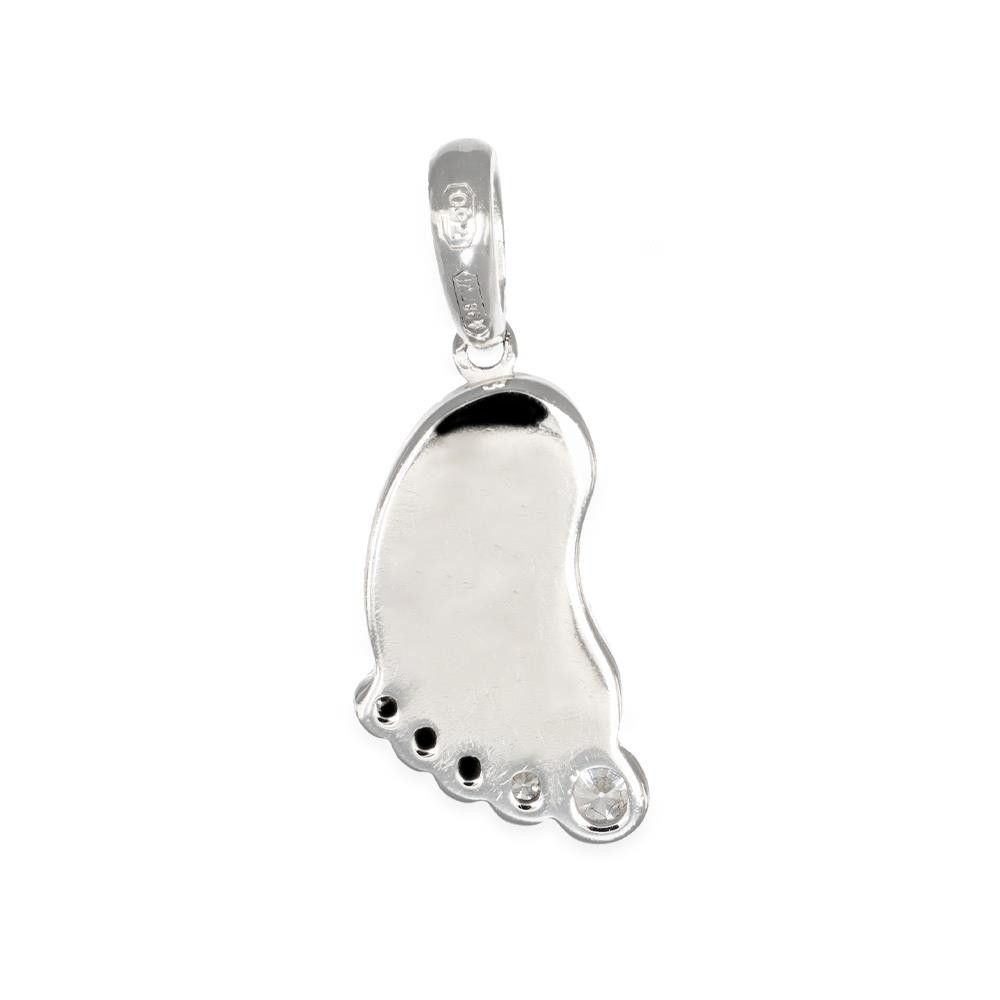 Lovejewellery Bracciale Personalizzato In Acciaio Con Ciondolo Piedino E Nomi Incisi (2/3/4 Nomi), Regalo Per Mamma E Figlia