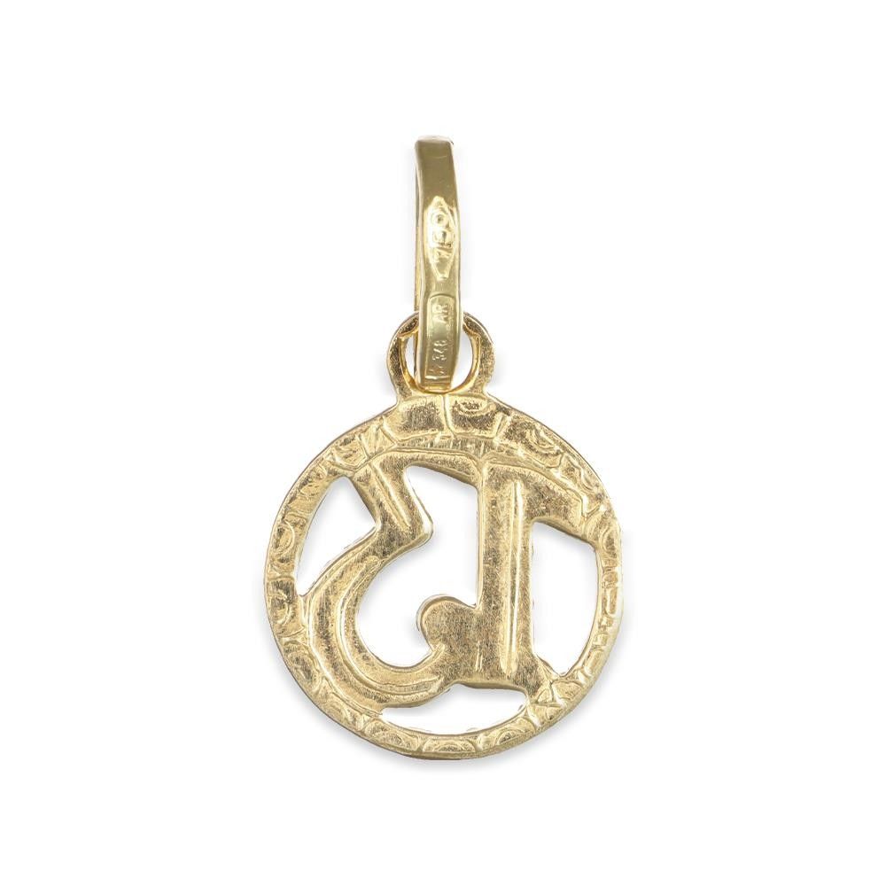 Ciondolo Portafortuna Numero 13 In Oro Giallo 18 Kt