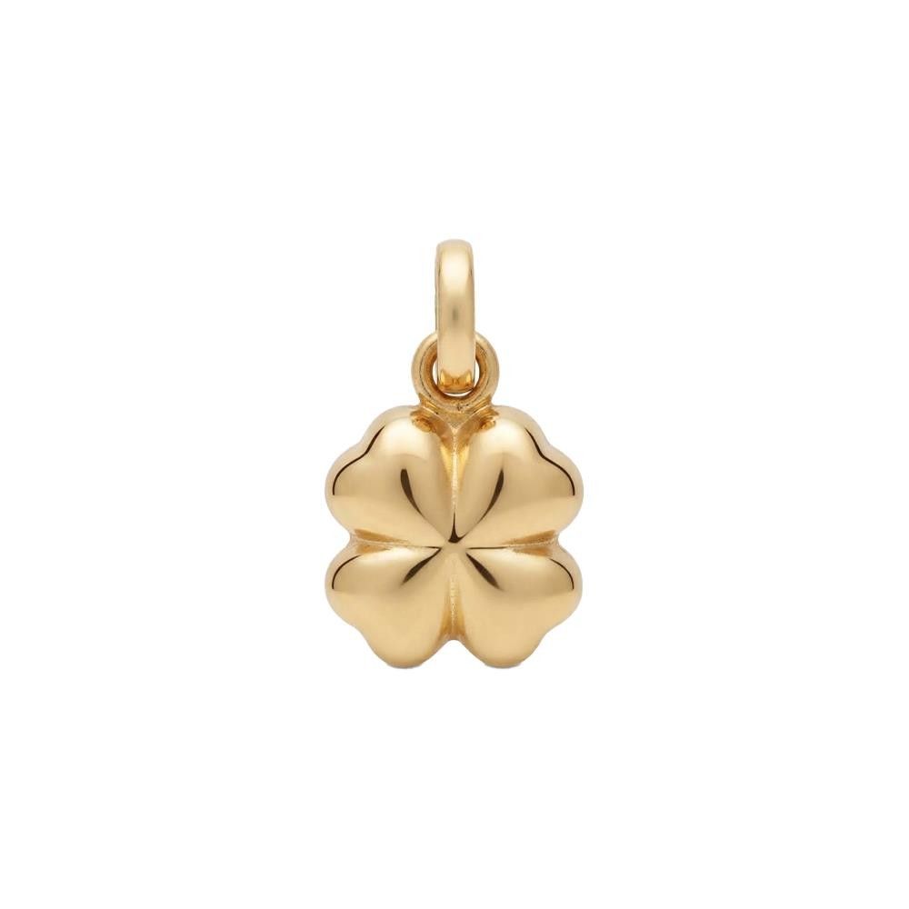 Ciondolo Portafortuna Quadrifoglio in Oro Giallo 18 Kt