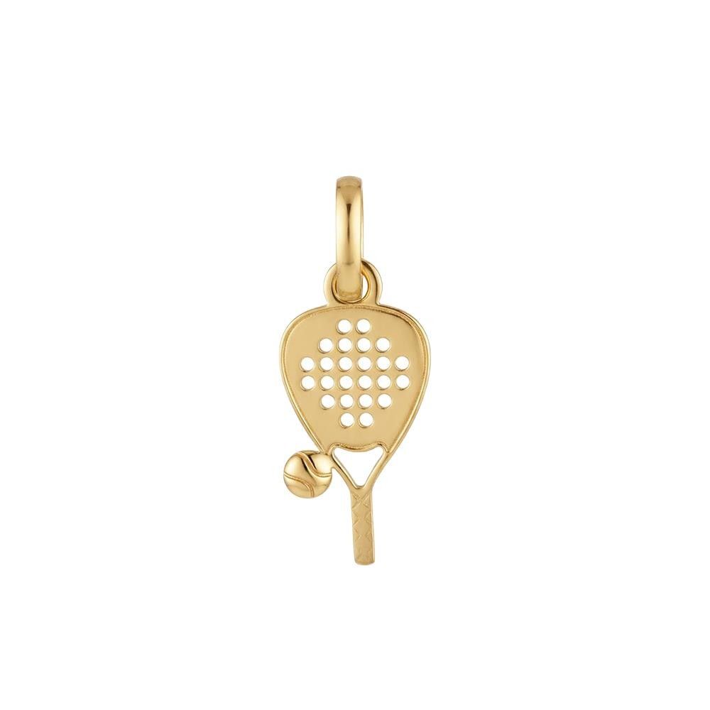 Ciondolo Racchetta da Padel in Oro Giallo 18 Kt
