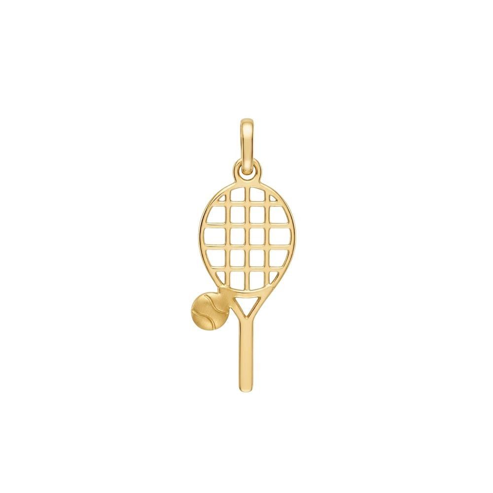 Ciondolo Racchetta da Padel in Oro Giallo 18 Kt
