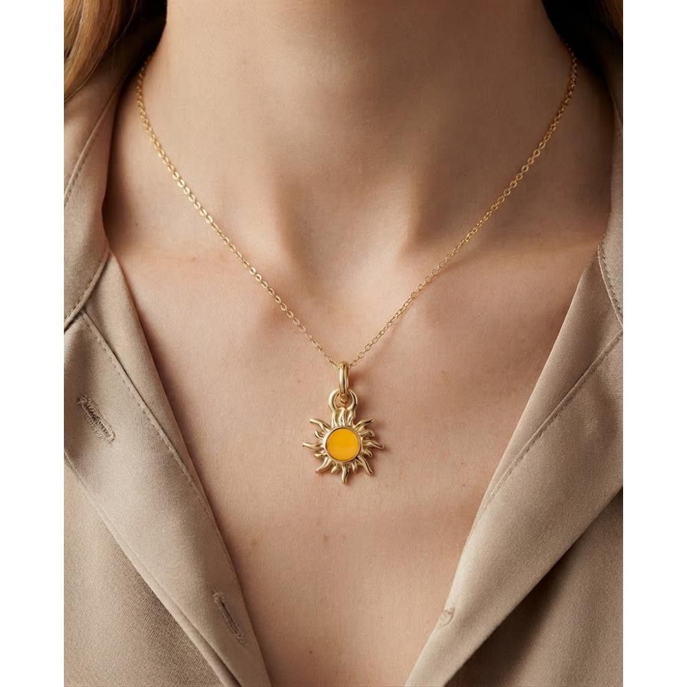 Ciondolo Sole in Oro Giallo 18 Kt