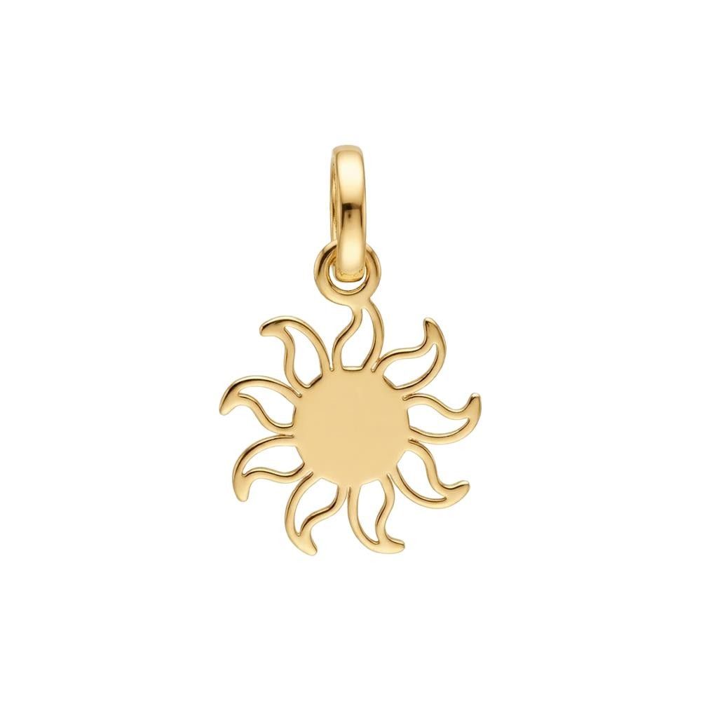 Ciondolo Sole Piccolo in Oro Giallo 18 Kt