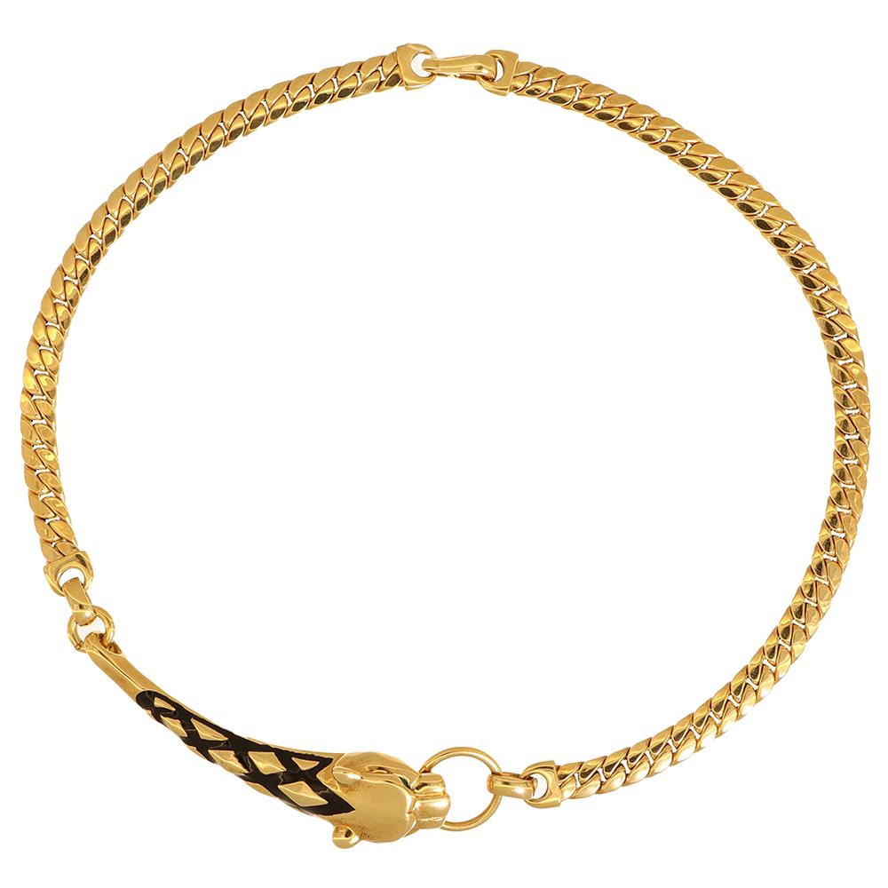 Collana Pantera in Oro Giallo 18 Kt