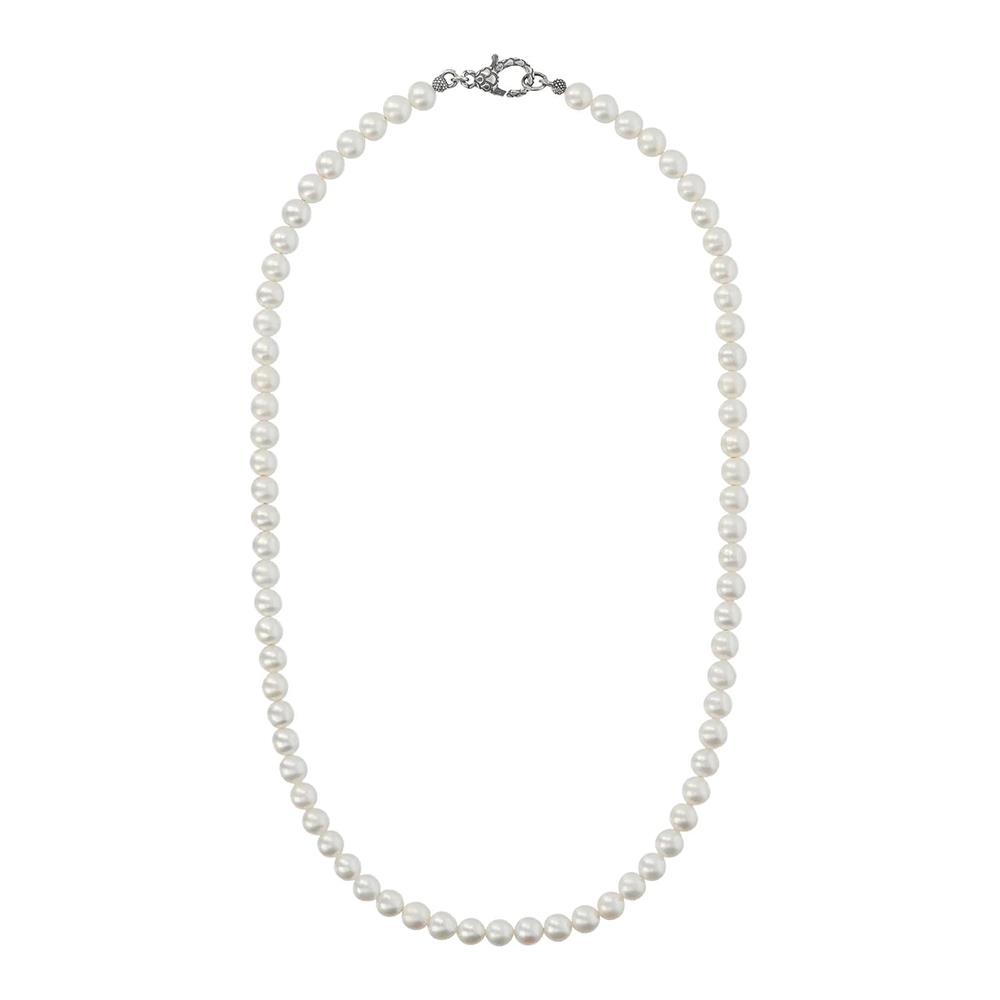 Collana Albert M con Perle d'Acqua Dolce Ø 6/6.5 mm