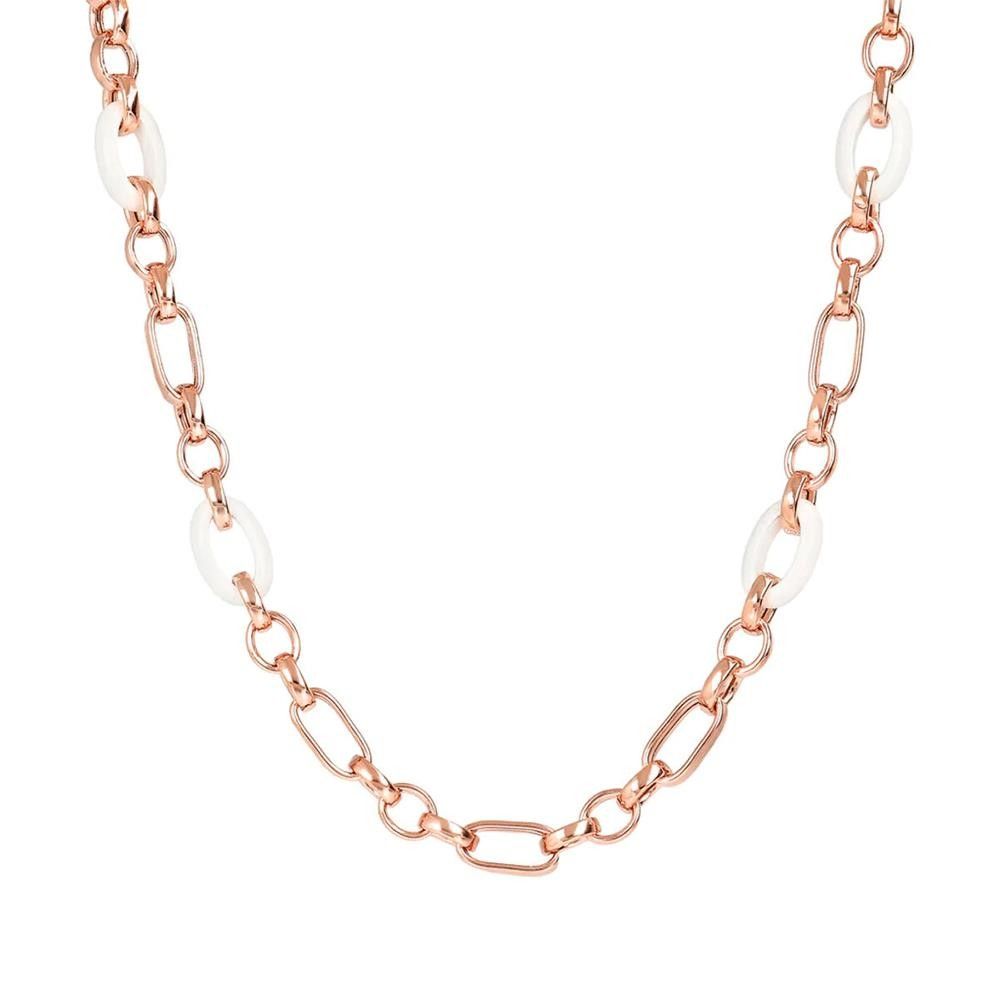 Collana Bronzallure con Catena Rolò Lucida e Pietre