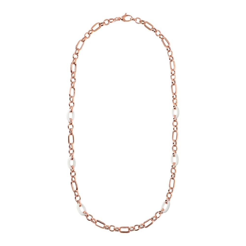 Collana Bronzallure con Catena Rolò Lucida e Pietre