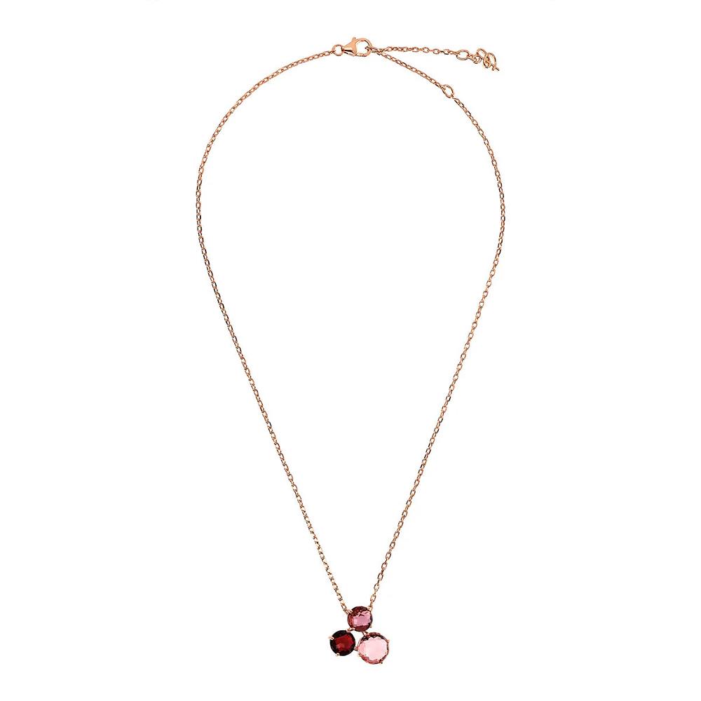 Collana Bronzallure con Pendente Trilogy in Prisma Gem Taglio Mosaico