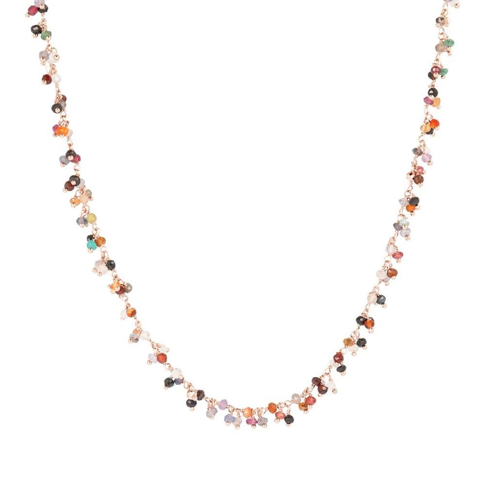 Collana Bronzallure Felicia con Piccoli Ciondoli in Quarzo Multicolore