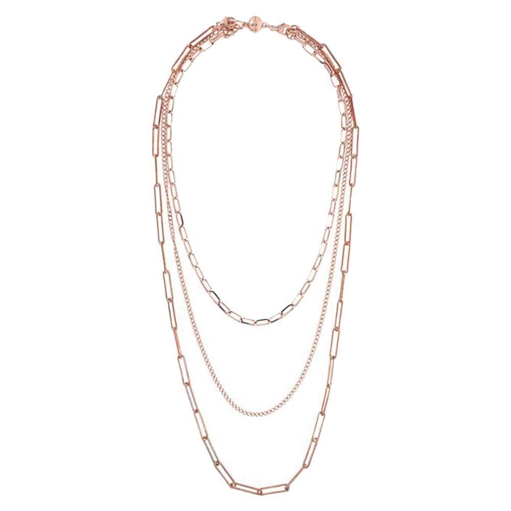 Collana Bronzallure Multifilo Golden Rose con Chiusura Magnetica