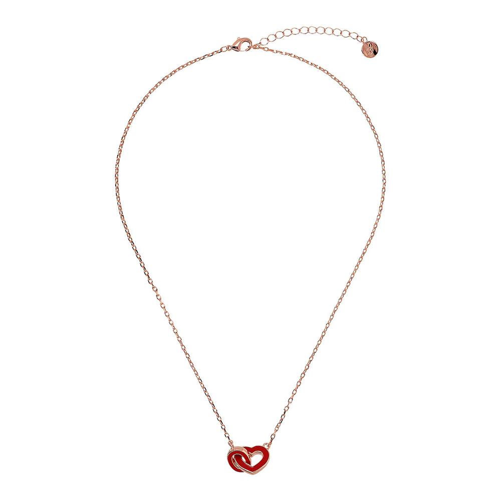 Collana Bronzallure San Valentino Catena Cuori Maglia Ovale