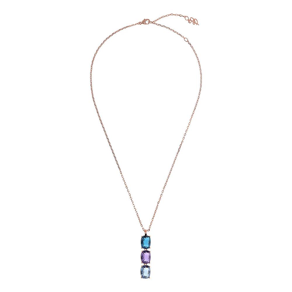 Collana Bronzallure Trilogy con Prisma Gem Taglio Mosaico