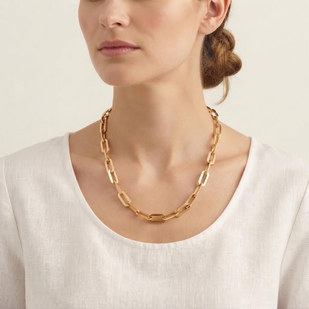 Collana Catena in Oro Giallo 18 Kt