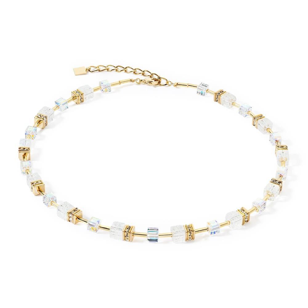 Collana Coeur De Lion GeoCUBE® Iconic Nature oro-bianco