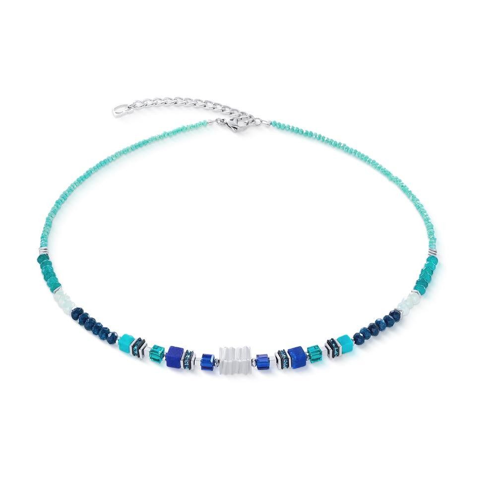 Collana Coeur De Lion Wave Precious Flow argento-teal