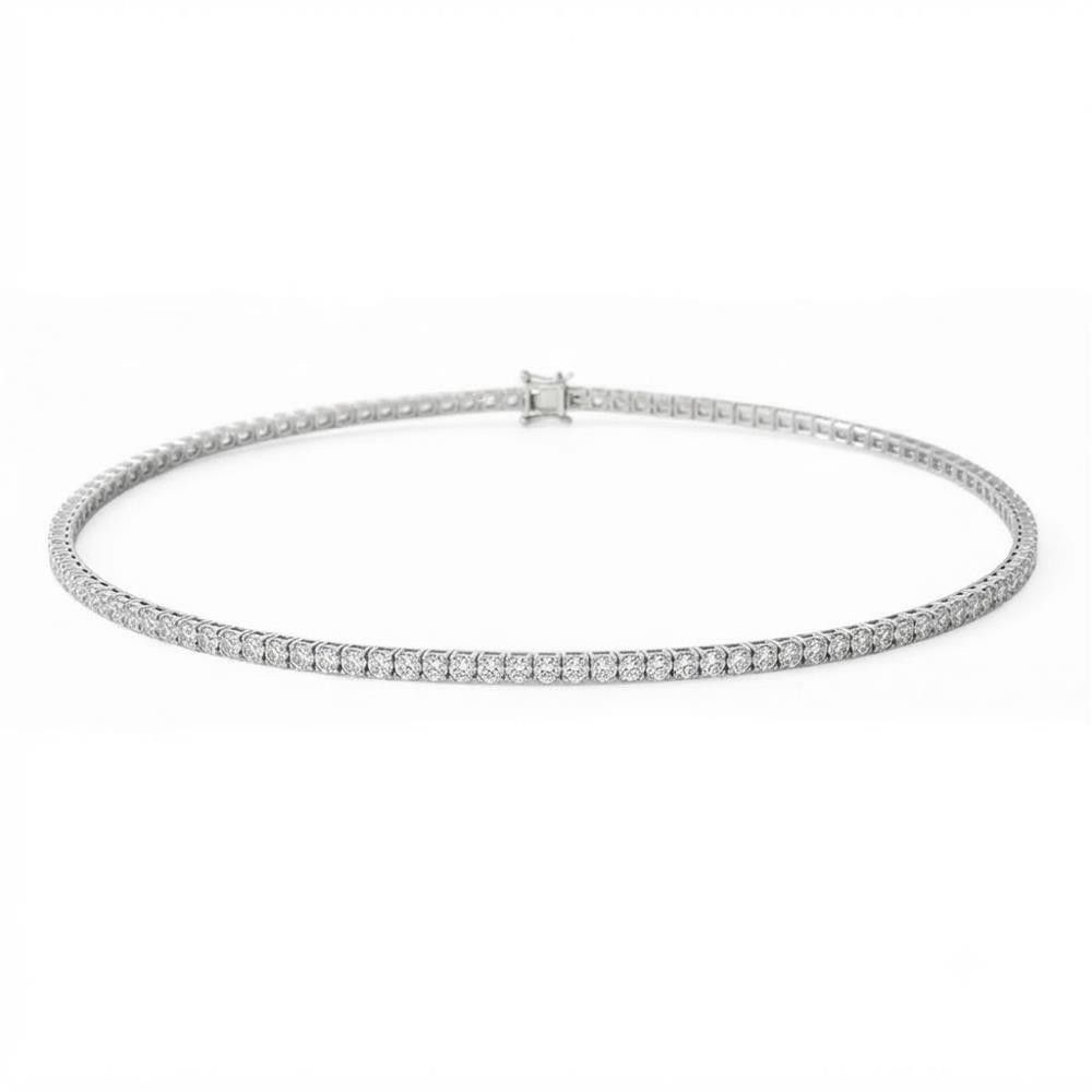 Collana Crivelli Tennis in Oro Bianco 18 Kt e Diamanti