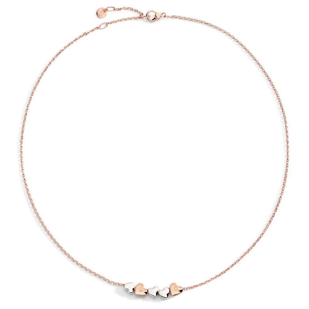 Collana Dodo Cuore Oro Rosa & Argento