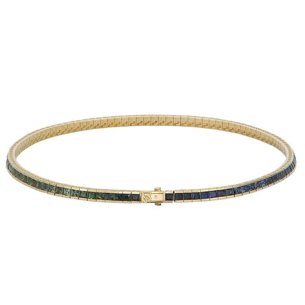Collana Dolce & Gabbana Tennis Rainbow In Oro Giallo 18 Kt