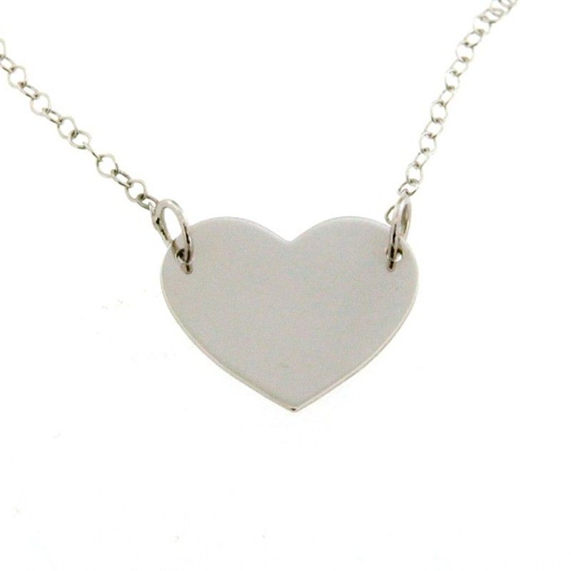 Collana Donna Gold Cuore oro bianco