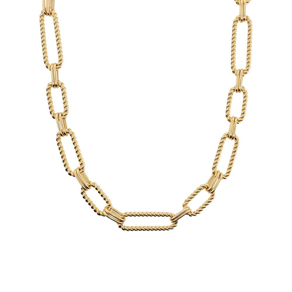 Collana Etrusca Maglie Ovali Texture Corda