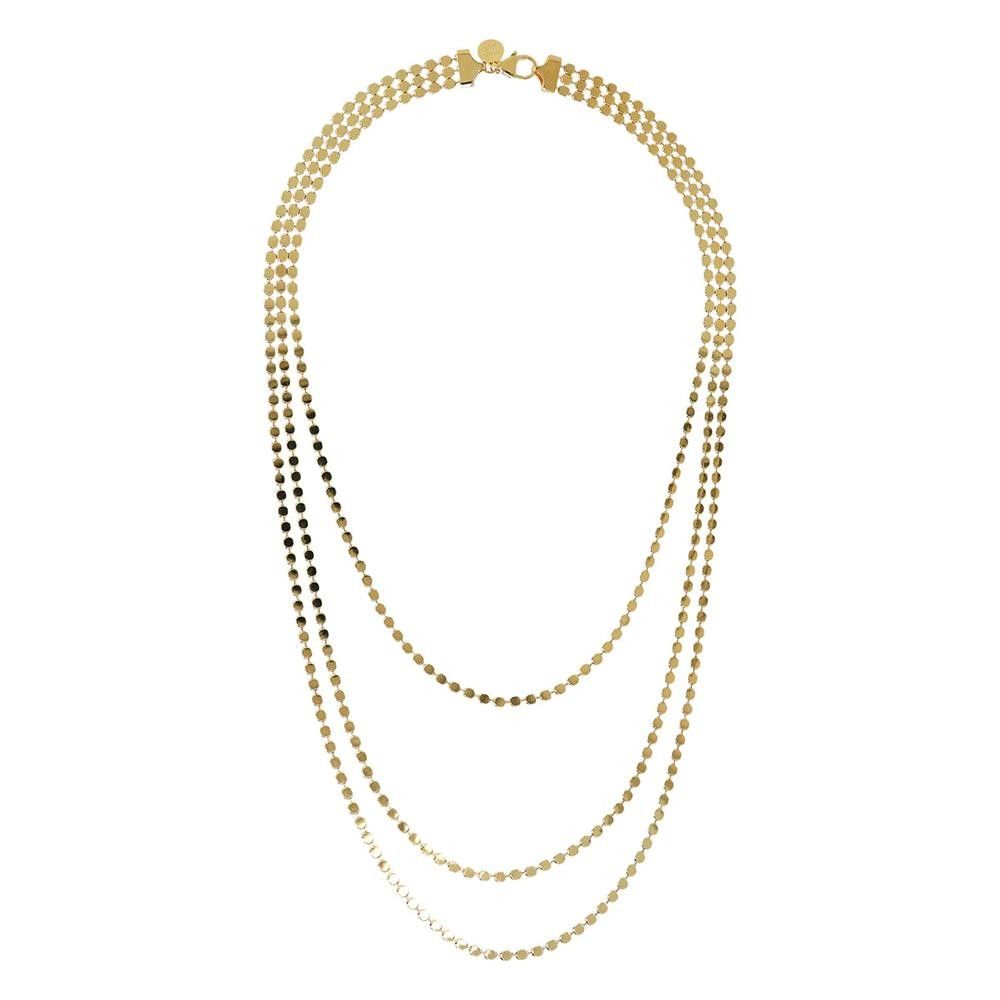 Collana Etrusca Multifilo con Catena a Piccoli Dischi