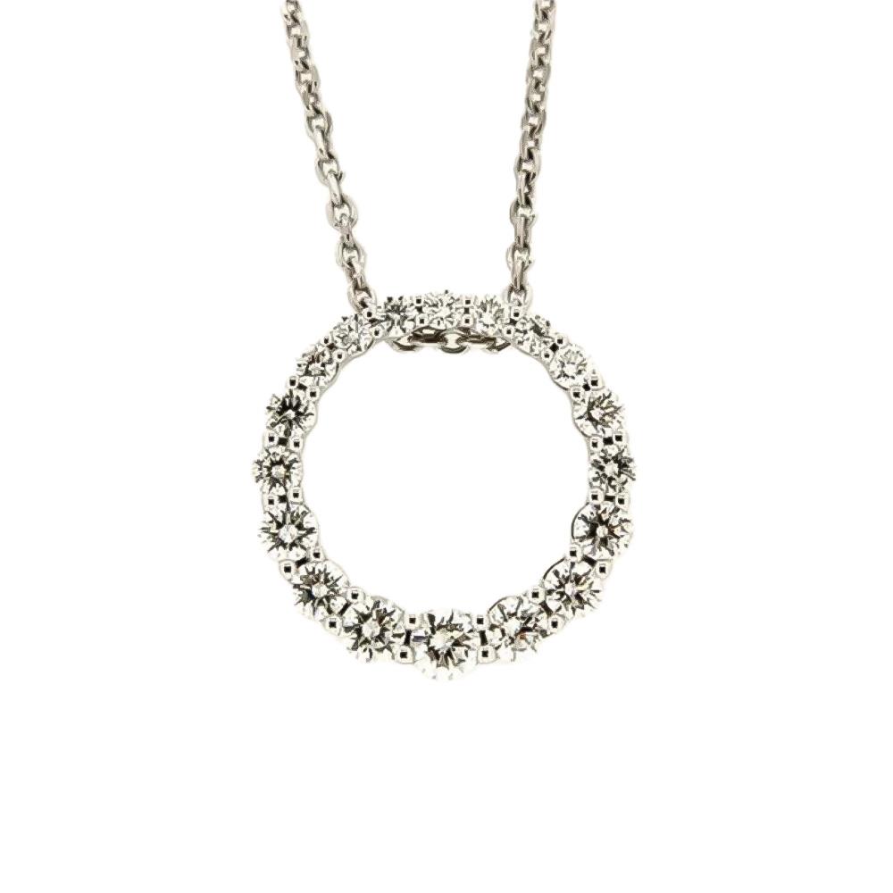 Collana Giorgio Visconti Anello in Oro Bianco 18 Kt Diamanti