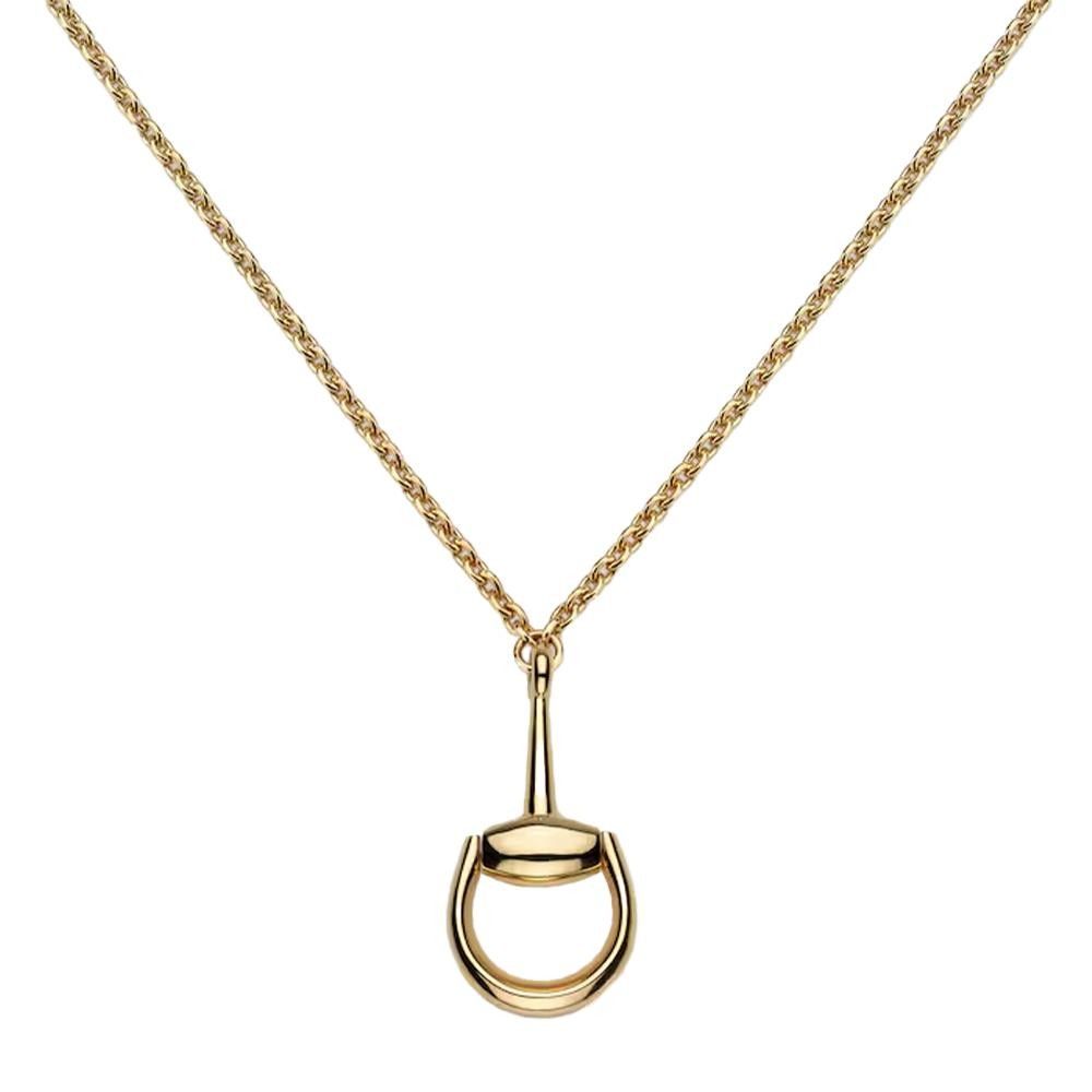 Collana Gucci Horsebit catena lunga oro 18k