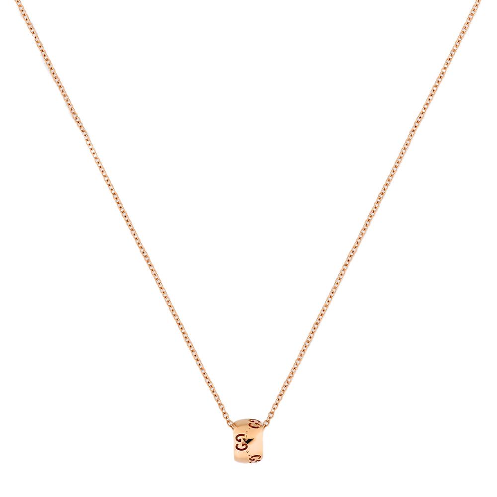 Collana Gucci Icon GG 18 carati in Oro Rosa