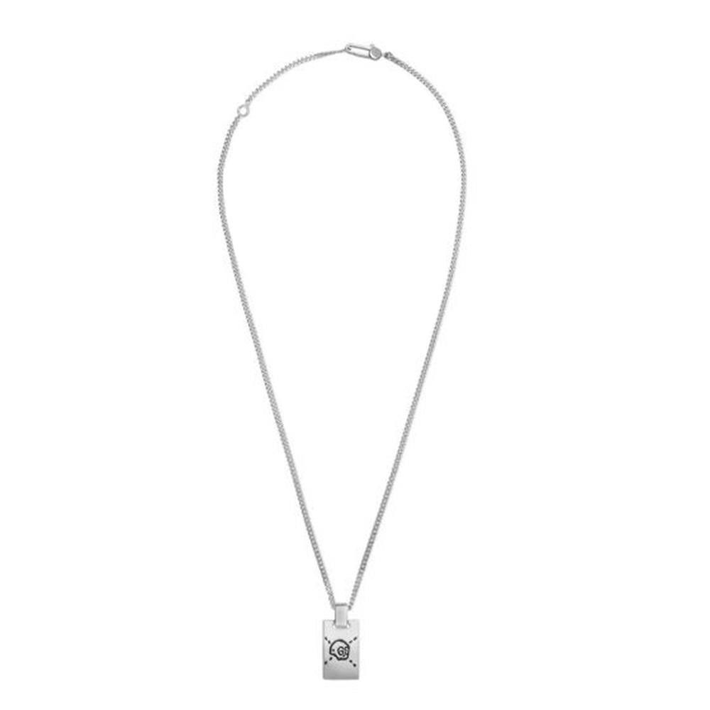 Collana Gucci in argento con pendente GucciGhost