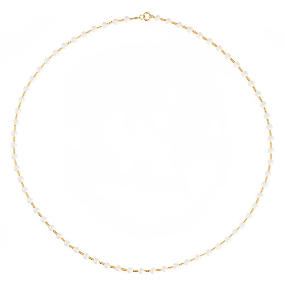 Collana Le Lune Perle in Oro Giallo 18 Kt