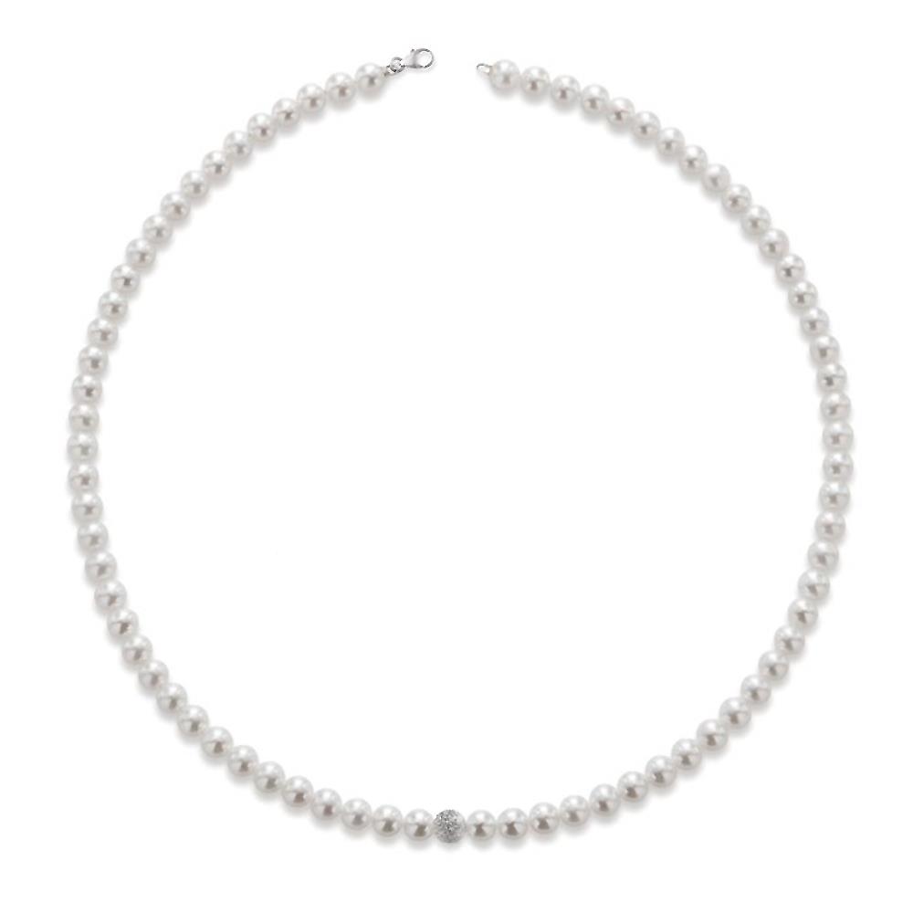 Collana Le Lune Young Con Chiusira In Oro Bianco 18Kt