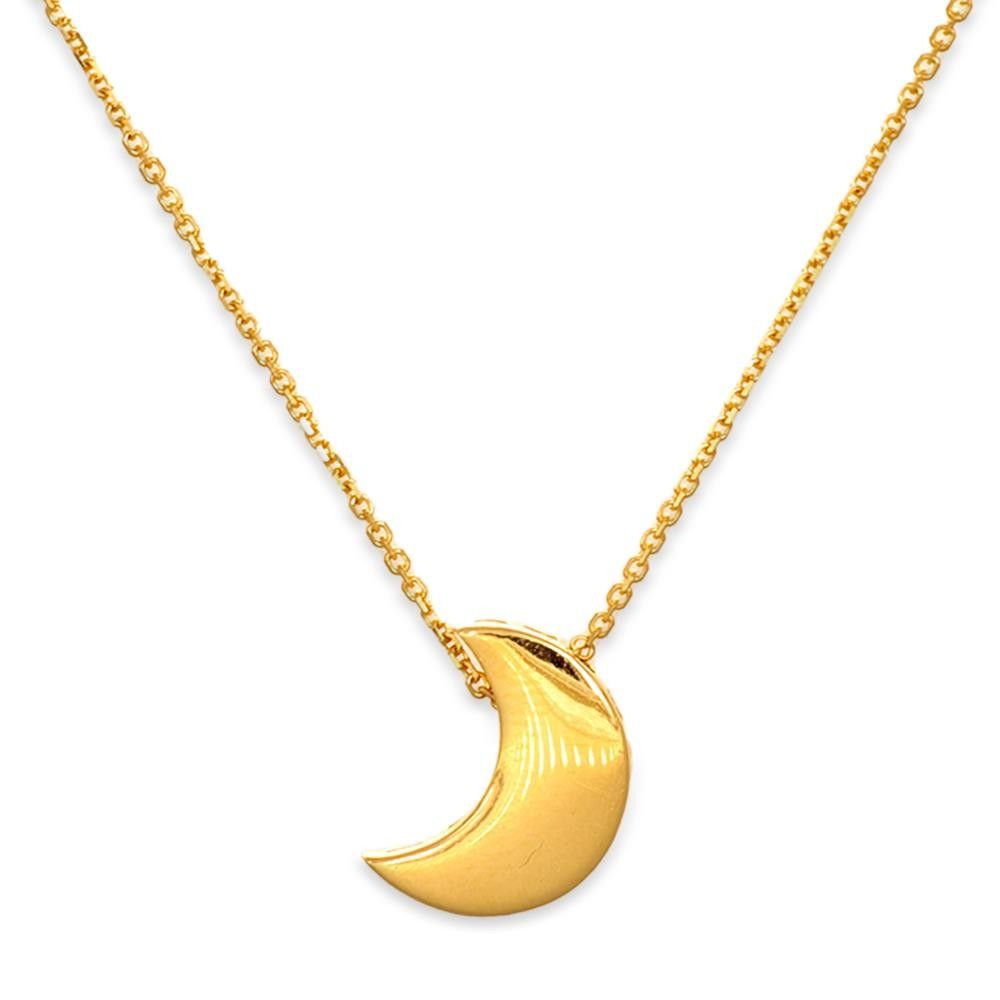Collana Luna in Oro Giallo 18 Kt