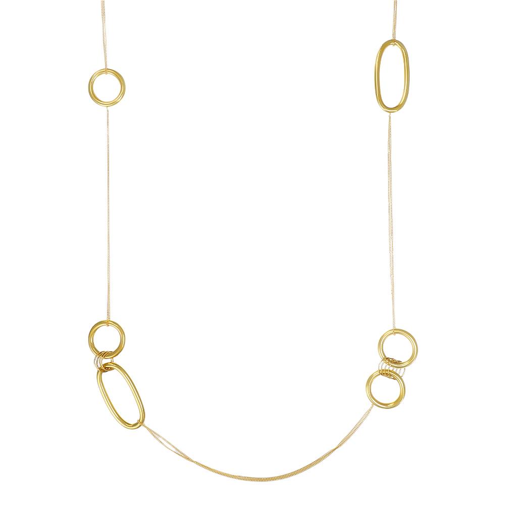 Collana Lunga in Oro Giallo 18 Kt