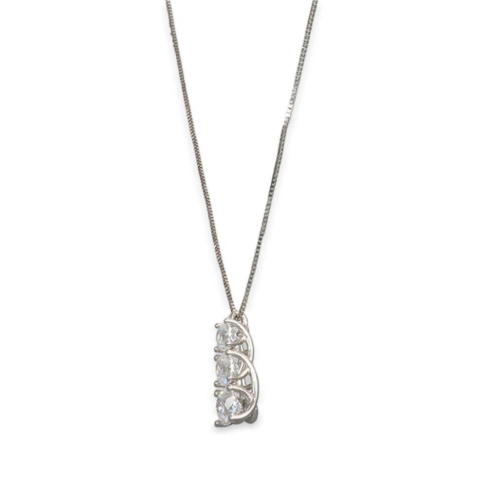 Collana Pendente in Oro Bianco 18 Kt