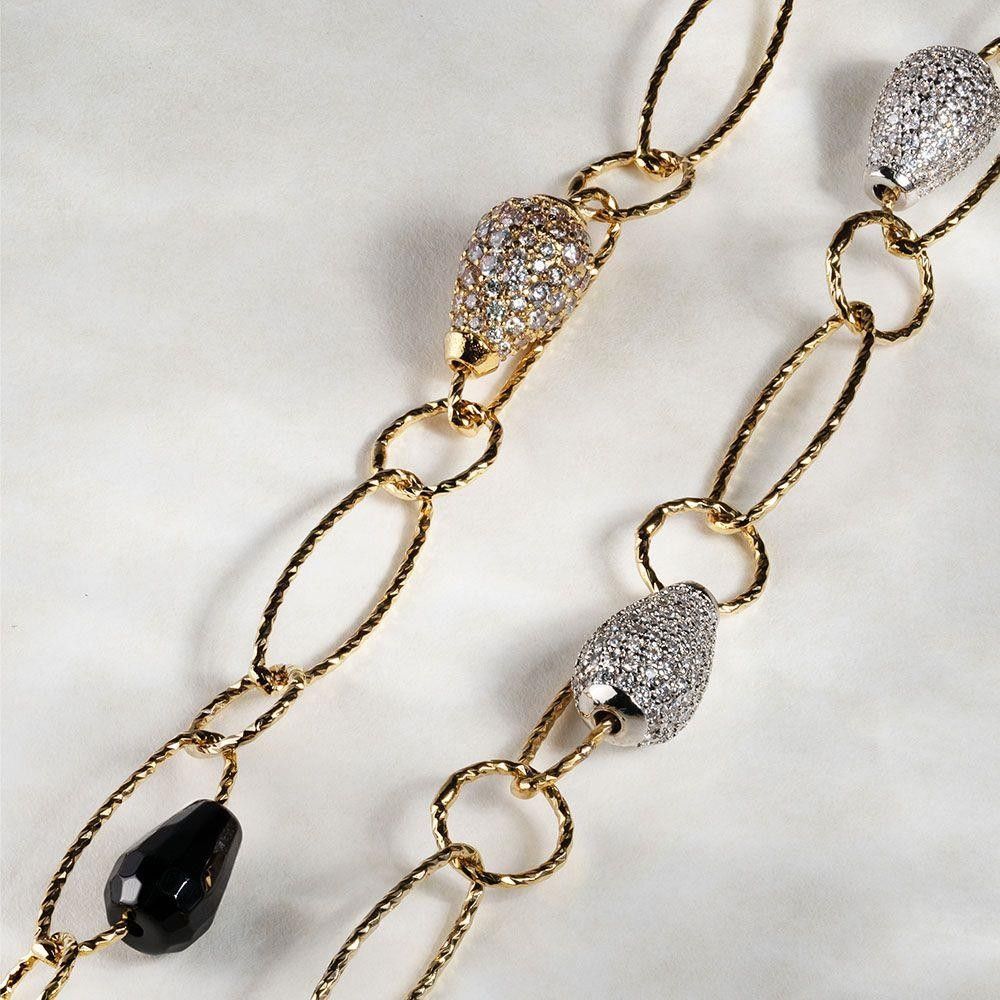 Collana Rebecca Tulipe girocollo con pietre