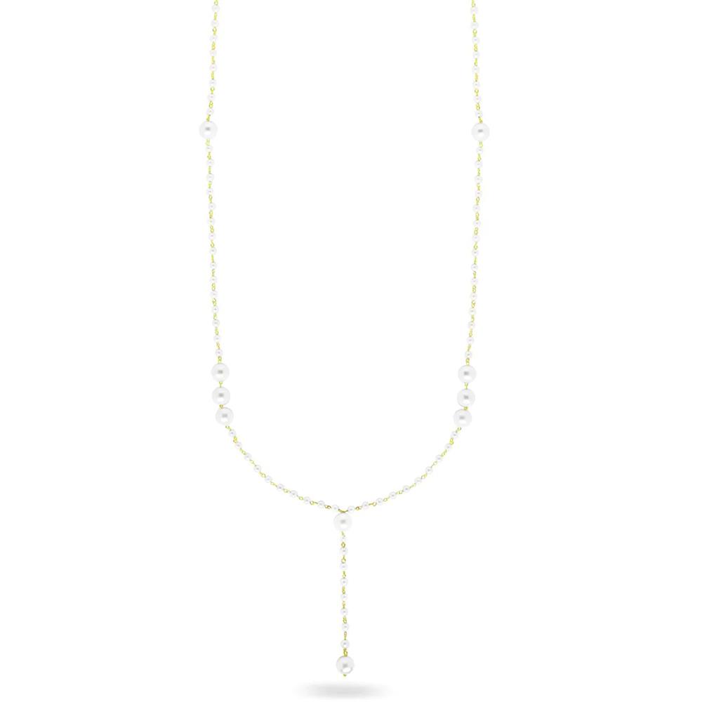 Collana Rue Des Mille WhiteSide Lunga Cravatta con Perle